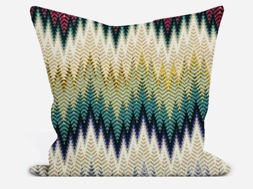 Custom Pillow Cover in Kravet Missoni Home Phrae 100