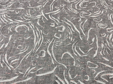Load image into Gallery viewer, Fermoie Pebble PEBB-012 Coffee and Cream Taupe Coral Cream Abstract Linen Upholstery Drapery Fabric