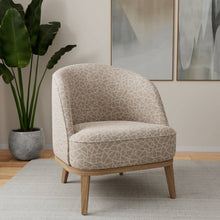 Load image into Gallery viewer, Heavy Duty Cream Taupe Abstract Animal Pattern Upholstery Fabric