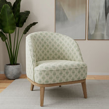 Load image into Gallery viewer, Stain Resistant Cream Beige Teal Seafoam Geometric Upholstery Drapery Fabric
