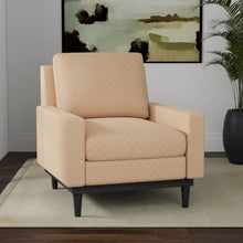 Load image into Gallery viewer, Heavy Duty Art Deco Fan Honey Beige Upholstery Drapery Fabric