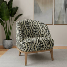 Load image into Gallery viewer, Heavy Duty Mustard Brown Cream Black Mudcloth Ethnic Geometric Upholstery Fabric