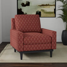 Load image into Gallery viewer, Heavy Duty Damask Diamond Garnet Burgundy Red Upholstery Drapery Fabric