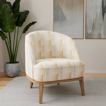 Load image into Gallery viewer, Heavy Duty Fade Resistant Cream Mustard Gold Grey Brown Abstract Geometric Upholstery Fabric
