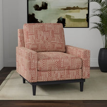 Load image into Gallery viewer, Rusty Red Cream Ethnic Tapestry Upholstery Fabric