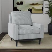 Load image into Gallery viewer, Heavy Duty Victorian Stripe Antique Teal Azure Upholstery Drapery Fabric