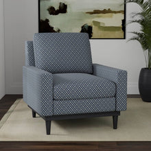 Load image into Gallery viewer, Heavy Duty Floral Diamond Navy Blue Upholstery Drapery Fabric
