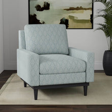 Load image into Gallery viewer, Heavy Duty Damask Diamond Antique Teal Azure Upholstery Drapery Fabric