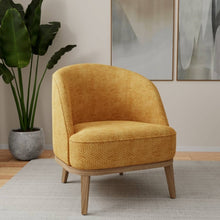 Load image into Gallery viewer, Heavy Duty Fade Resistant Mustard Gold Geometric Chenille Upholstery Fabric