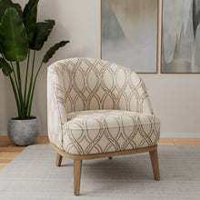Load image into Gallery viewer, Crypton Cream Grey Mustard Geometric Upholstery Fabric