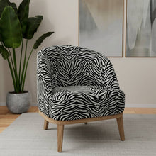 Load image into Gallery viewer, Heavy Duty Charcoal Black Alligator Reptile Chenille Animal Pattern Upholstery Fabric