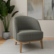 Load image into Gallery viewer, Black Off White Geometric Diamond Upholstery Fabric