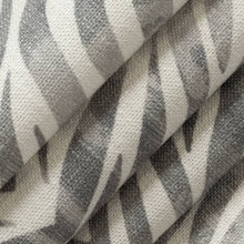 Load image into Gallery viewer, Heavy Duty Cream Grey Tiger Animal Pattern Upholstery Fabric