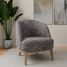 Load image into Gallery viewer, Heavy Duty Cream Charcoal Grey Abstract Animal Pattern Upholstery Fabric