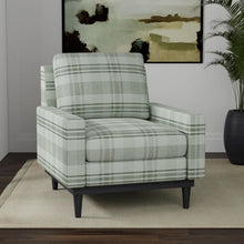 Load image into Gallery viewer, Stain Resistant Sage Green Olive Tartan Plaid Upholstery Drapery Fabric
