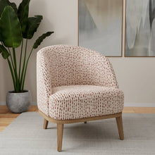 Load image into Gallery viewer, Heavy Duty Rusty Brown Cream Cotton Linen Ethnic Geometric Upholstery Fabric