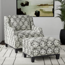 Load image into Gallery viewer, Beige Charcoal Black Abstract Upholstery Fabric