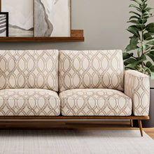Load image into Gallery viewer, Crypton Cream Grey Mustard Geometric Upholstery Fabric
