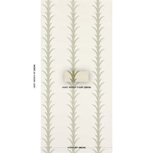 Load image into Gallery viewer, Schumacher Acanthus Stripe Sisal Wallpaper 5006058 / Olive