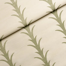 Load image into Gallery viewer, Schumacher Acanthus Stripe Sisal Wallpaper 5006058 / Olive