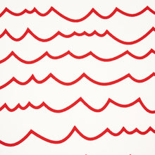 Load image into Gallery viewer, Schumacher Waves Wallpaper 5007463 / Red