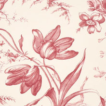 Load image into Gallery viewer, Schumacher Toile De Fleurs Wallpaper 5009122 / Rouge