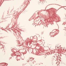 Load image into Gallery viewer, Schumacher Toile De Fleurs Wallpaper 5009122 / Rouge