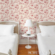 Load image into Gallery viewer, Schumacher Toile De Fleurs Wallpaper 5009122 / Rouge