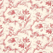 Load image into Gallery viewer, Schumacher Toile De Fleurs Wallpaper 5009122 / Rouge