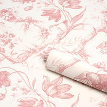 Load image into Gallery viewer, Schumacher Toile De Fleurs Wallpaper 5009123 / Pink