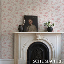 Load image into Gallery viewer, Schumacher Toile De Fleurs Wallpaper 5009123 / Pink