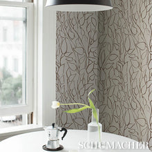 Load image into Gallery viewer, Schumacher Solandra Vine Wallpaper 5010074 / Brown