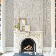 Load image into Gallery viewer, Schumacher Brindille Golden Accented Panel Set Wallpaper 5010924 / Alabaster