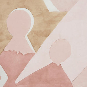 Schumacher Steps Panel Set Wallpaper 5011101 / Rose & Camel