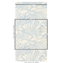 Load image into Gallery viewer, Schumacher Sunlit Palm Sisal Wallpaper 5012040 / Chambray
