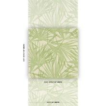 Load image into Gallery viewer, Schumacher Sunlit Palm Sisal Wallpaper 5012042 / Pistachio