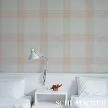 Load image into Gallery viewer, Schumacher Minerva Plaid Wallpaper 5012372 / Pink