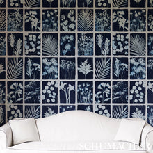 Load image into Gallery viewer, Schumacher Cyanotype Panel Wallpaper 5013881 / Indigo