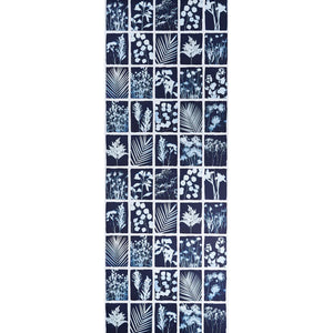 Schumacher Cyanotype Panel Wallpaper 5013881 / Indigo