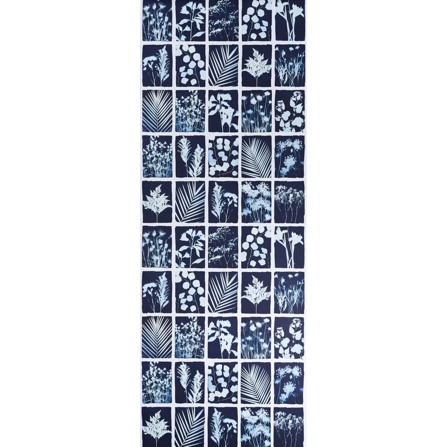 Schumacher Cyanotype Panel Wallpaper 5013881 / Indigo