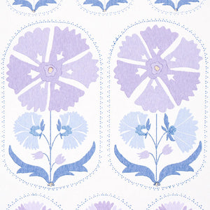 Schumacher Anjuna Floral Wallpaper 5014111 / Lilac