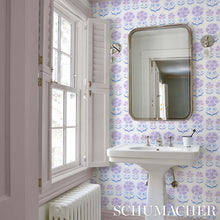 Load image into Gallery viewer, Schumacher Anjuna Floral Wallpaper 5014111 / Lilac