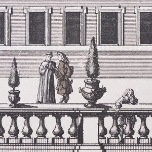 Schumacher Piazza Firenze Panel Set Wallpaper 5014301 / Grisaille