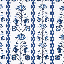 Load image into Gallery viewer, Schumacher Delft Waves Wallpaper 5014380 / Blue