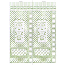 Load image into Gallery viewer, Schumacher Bamboo Trellis Panel A Wallpaper 5014390 / Green