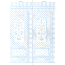 Load image into Gallery viewer, Schumacher Bamboo Trellis Panel A Wallpaper 5014391 / Blue