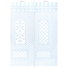 Load image into Gallery viewer, Schumacher Bamboo Trellis Panel A Wallpaper 5014391 / Blue
