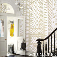 Load image into Gallery viewer, Schumacher Bamboo Trellis Panel A Wallpaper 5014392 / Neutral