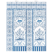 Load image into Gallery viewer, Schumacher Mughal Garden Panel A Wallpaper 5014410 / Blue