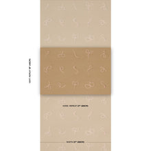 Load image into Gallery viewer, Schumacher Butcher String Wallpaper 5014471 / Red And White On Brown
